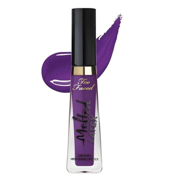 This melted latex lipstick redefines the lips with a vibrant, rich and juicy shine The triple-action high-performance formula helps with (Lip Fullness) (Lip Hydration) (Lip Smoothness) The custom applicator is engineered to hold the perfect dose of lacquered colour #getmelted