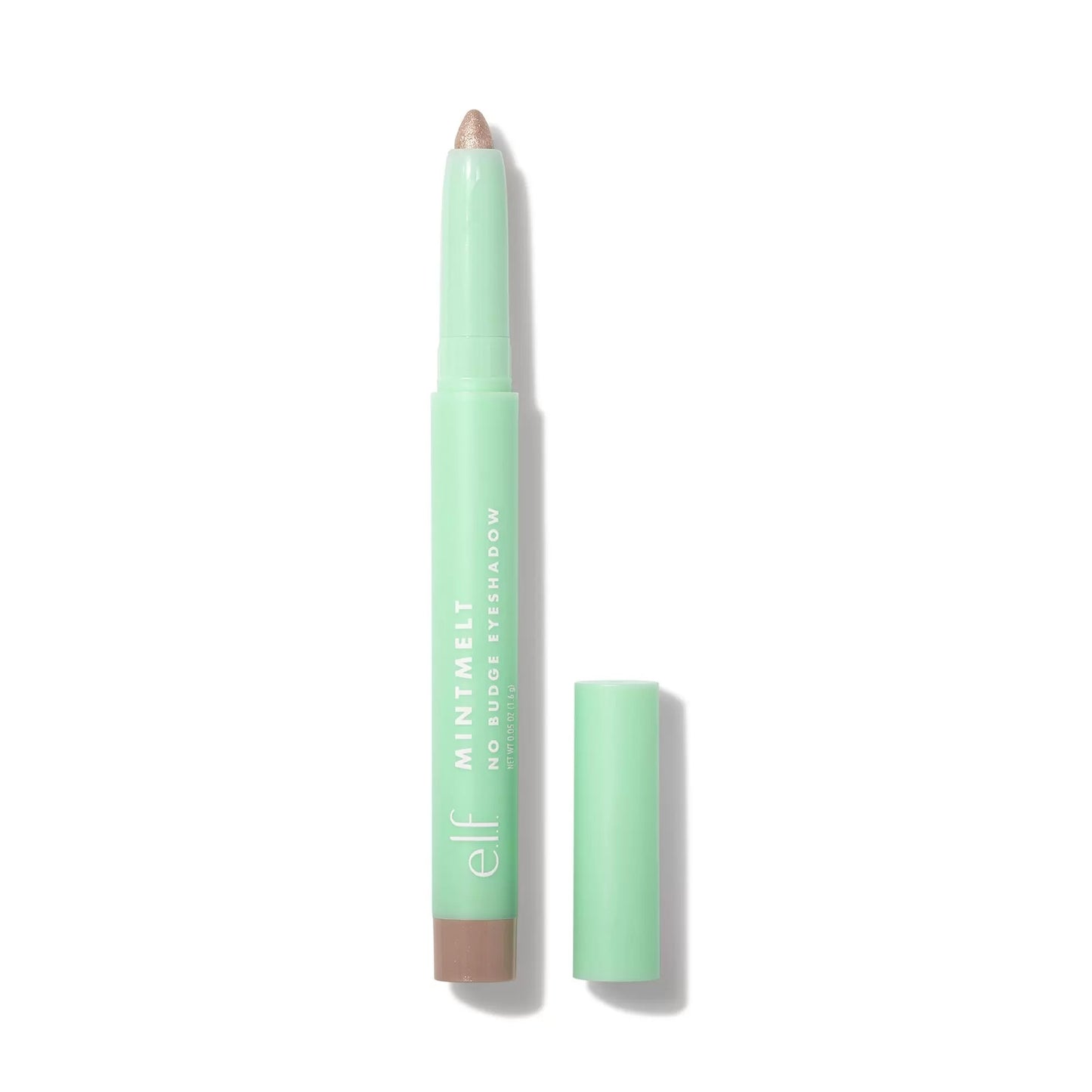 E.L.F Mint Melt No Budge Eyeshadow Stick - Ice Cream Make your eyes the prize—these versatile matte and metallic shadow sticks give you high-pigment, workable color with stay-put power. The creamy formula applies smoothly as an eyeshadow or liner so you can effortlessly create any look, from subtly shimmery or matte to bold and multi-dimensional. The twist-up design offers easy application while the convenient built-in sharpener keeps your precision point sharp. Available in 3 chocolaty mint shades.