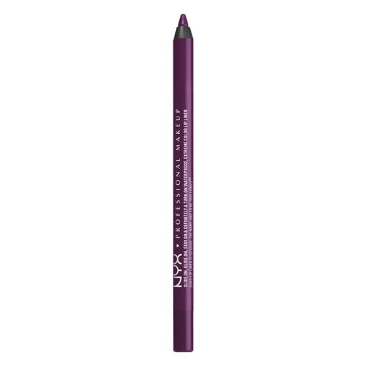 NYX Slide On Glide On Waterproof Lip Pencil - SLLP18 Revamp Pucker up and apply the Slide On Lip Pencil for rich, matte color. This waterproof pencil goes on extra smooth with a long-wearing finish. Line your lips to prevent pesky feathering, then fill them in to enrich color payoff and longevity.