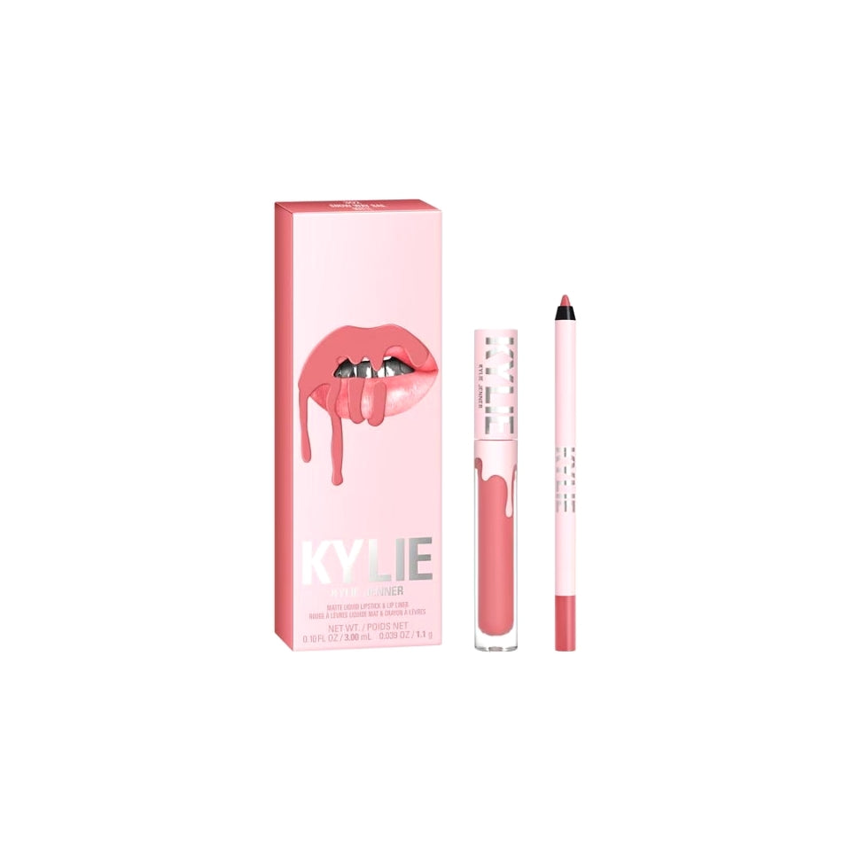 Kylie Cosmetics Matte Lip Kit Liquid Lipstick &amp; Lip Liner - Snow Way Bae

The Kylie Cosmetics Matte Lip Kit lets you create long-lasting matte lip looks. This Matte Liquid Lipstick &amp; Lip Liner duo is the perfect ready-to-go lip routine. Available in a range of shades from beautiful everyday nudes to bold shades of red, plum, and coral. This highly pigmented vegan formula includes ingredients that is comfortable to wear, with colour that lasts for eight hours.