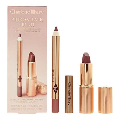 Charlotte Tilbury Pillow Talk Lip Kit
Elevate your lip game with the Charlotte Tilbury Pillow Talk Lip Kit – the ultimate lip duo for achieving the iconic, universally flattering nude-pink pout. This award-winning set includes the best-selling Lip Cheat lip liner and Matte Revolution lipstick, both in the cult-favorite Pillow Talk shade. With a velvety-smooth formula that glides on effortlessly, this duo enhances your natural lip shape, delivering fuller, more defined lips that last all day. Housed in Charl