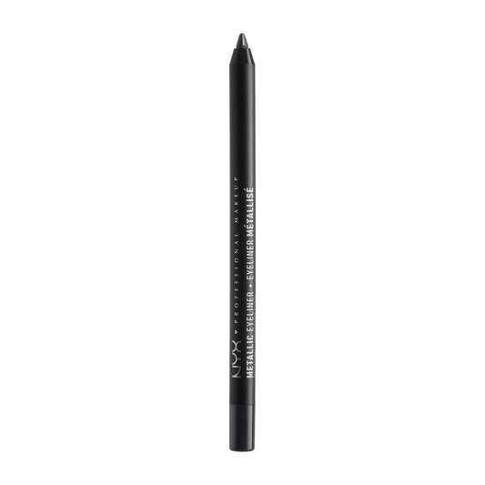 NYX Professional Metallic Eyeliner - MEL06 Black Metal Seduce with Metallic Eyeliners. Each richly colored eyeliner glides on very easily and gives your look a metallic finish   Each pigment-rich eyeliner slides on effortlessly and loads your lids with a metallic-matte finish. down to the last swipe.