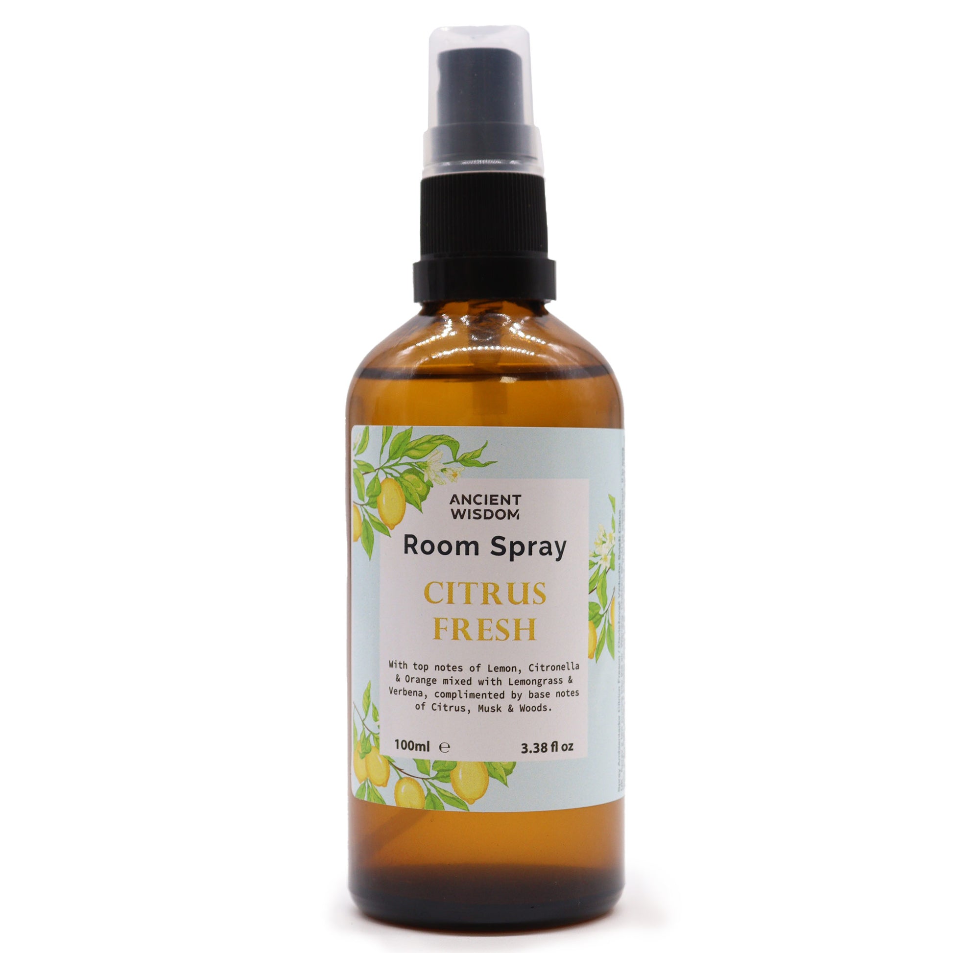 Citrus Fresh room spray captures the essence of a sun-drenched citrus grove, bringing a burst of freshness into any indoor space. The fragrance opens with bright and lively top notes of Lemon, Citronella, and Orange, instantly uplifting the senses. These invigorating top notes are harmoniously balanced by the crisp and refreshing scents of Lemongrass and Verbena. The fragrance is rounded out with base notes of Citrus, Musk, and Woods, creating a well-balanced, long-lasting aroma that energises and revitalis