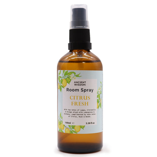 Citrus Fresh room spray captures the essence of a sun-drenched citrus grove, bringing a burst of freshness into any indoor space. The fragrance opens with bright and lively top notes of Lemon, Citronella, and Orange, instantly uplifting the senses. These invigorating top notes are harmoniously balanced by the crisp and refreshing scents of Lemongrass and Verbena. The fragrance is rounded out with base notes of Citrus, Musk, and Woods, creating a well-balanced, long-lasting aroma that energises and revitalis