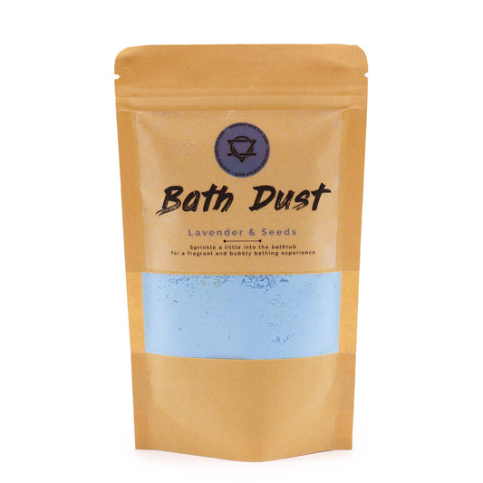 Ancient Wisdom Bath Dust - Lavender &amp; Seeds 190g

Experience the pinnacle of bathing luxury with our exceptional Bath Dust. This is not just a product; it's an invitation to embrace the timeless art of relaxation. Redefine your bath time with the transformative power of Bath Dust – a powdered rendition of the classic bath bomb experience. Sprinkle a desired amount of this enchanting Bath Dust into a warm bath, and witness the magic unfold.&nbsp;

Select from an array of vibrant and captivating fragrance