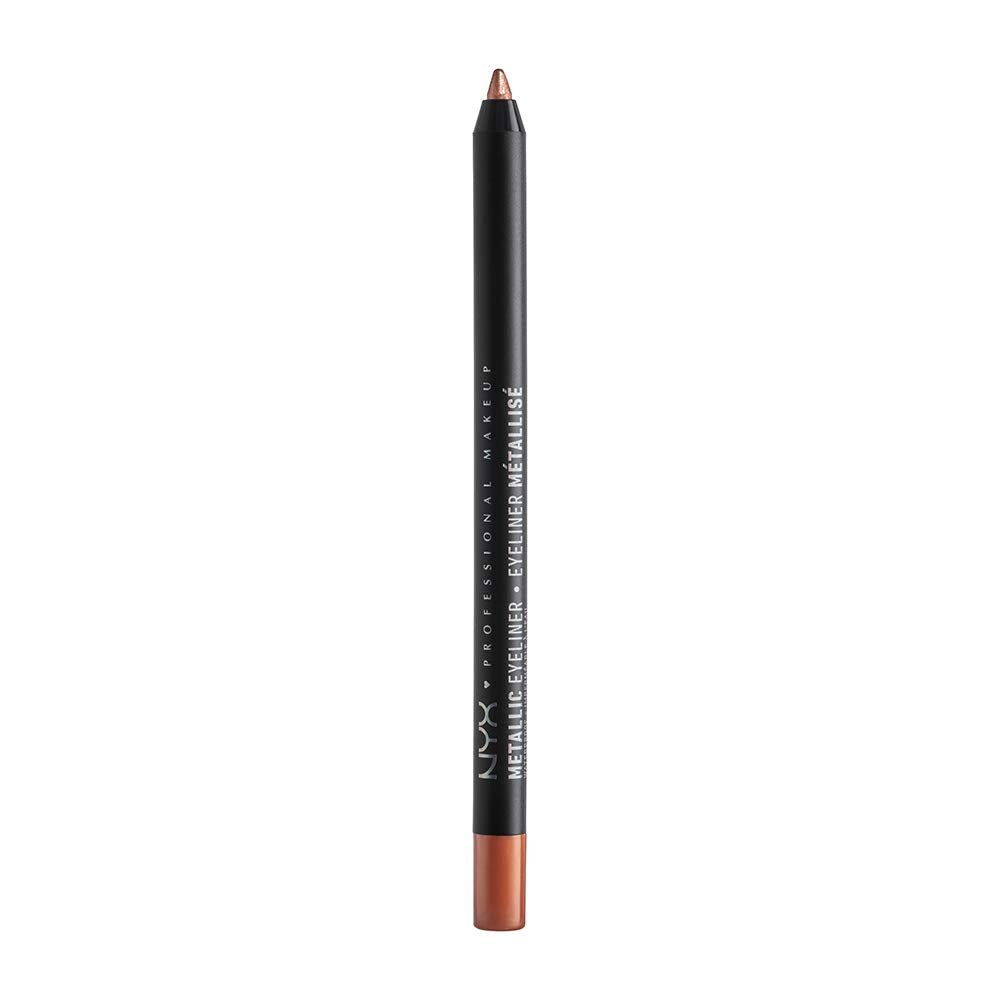 NYX Professional Metallic Eyeliner - MEL01 Copper  Seduce with Metallic Eyeliners. Each richly colored eyeliner glides on very easily and gives your look a metallic finish   Each pigment-rich eyeliner slides on effortlessly and loads your lids with a metallic-matte finish. down to the last swipe.