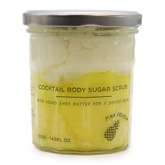 These are the best exfoliating body scrubs, the fragrances are wonderful. The addition of Shea butter uplifts the senses and softens the skin. Your customers can use them all year round for a softer, radiant skin. Cocktail Sugar Body Scrubs gently exfoliate, aid circulation and remove dead skin cells.

These scrubs will help to remove impurities and leave the skin feeling refreshed. Ancient Wisdom cocktail body sugar scrubs are the perfect way to indulge in some self-care.

How to use: Scoop a generous amou