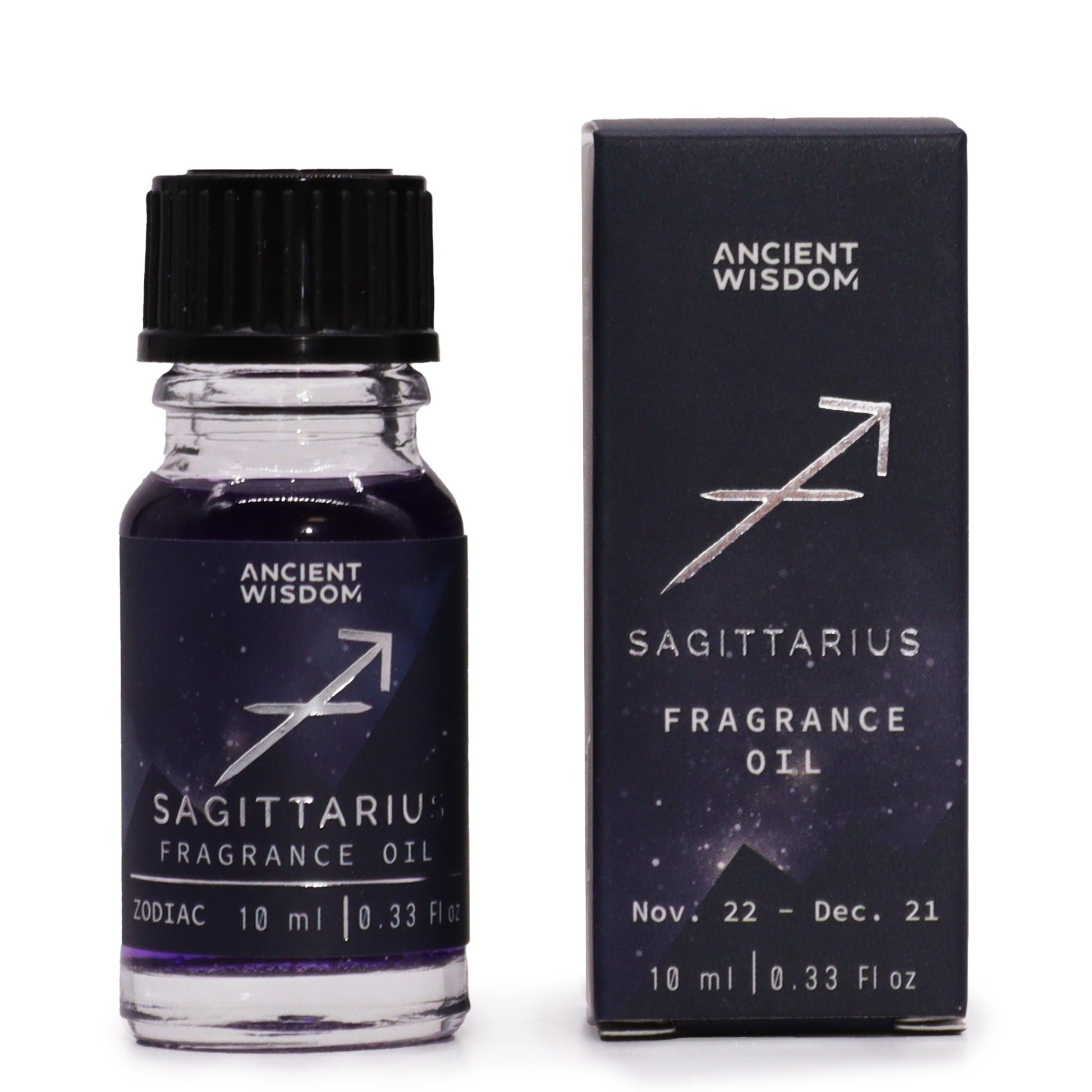 Zodiac Fragrance Oil - SAGITTARIUS - Turquoise Dewiness Fragrance is a 10ml bottle of fragrance oil that is designed to represent the Sagittarius zodiac sign. The oil is dark-coloured with bio glitter inside, which is meant to mimic the twinkling stars of the night sky. The Turquoise Dewiness fragrance is carefully selected to amplify the oil's celestial energy. This fragrance enhances Sagittarius' sense of enthusiasm and awakens the spirit of discovery.

10ml bottle of fragrance oil

Dark-coloured oil with