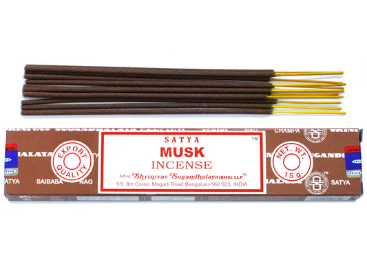 Just light a Satya Incense Stick and wait for your home to be transformed with these bright and energising aromas. These Satya incense sticks are hand rolled in India using pure extracts and the finest scented oils.&nbsp;

Using incense sticks is easy, just light the end and wait for it to glow and blow out the flame. Then place it into an incense holder and enjoy the wonderful fragrance that is produced.

Contains 15g of incense (approx 15 sticks)
Recyclable packaging
Use with an Incense Holder for best re