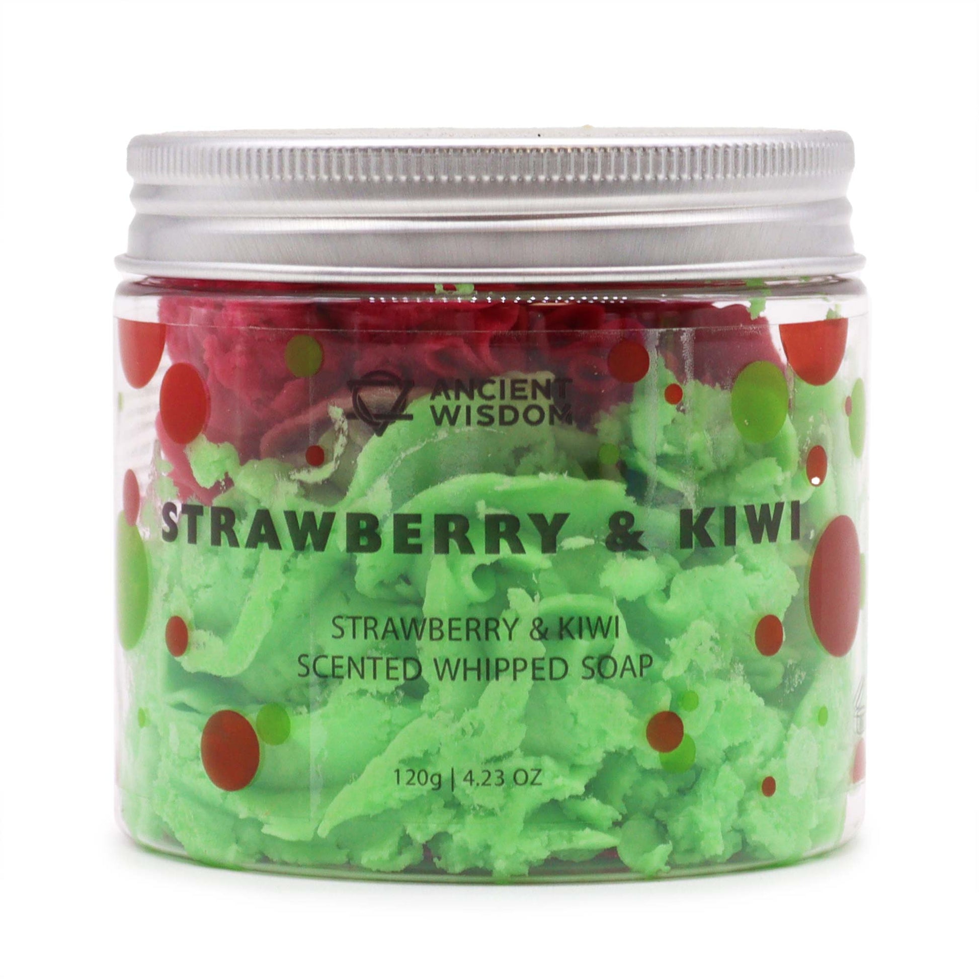 Delightful&nbsp;Fruit Twister Whipped Soap&nbsp;- &nbsp;Indulge in the fresh and fruity scent of&nbsp;strawberries&nbsp;and&nbsp;kiwi&nbsp;while treating your skin to a luxurious bathing experience.

The creamy texture effortlessly glides over your skin, creating a rich lather that effectively washes away impurities while leaving your skin feeling refreshed and moisturised. It contains&nbsp;moisturising properties&nbsp;that help hydrate and rejuvenate your skin, leaving it feeling soft, supple, and beautifu