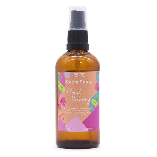 Experience the serene and uplifting scent of our Floral Harmony Room Spray. Perfect for creating a tranquil and refreshing atmosphere, this exquisite blend of floral and citrus notes brings the essence of a blooming garden into any space.

Floral Harmony Room Spray features a&nbsp;multi-layered aromatic profile&nbsp;that begins with the bright and citrusy notes of bergamot, transitions into a harmonious blend of floral and earthy scents with waterlily, lotus, and patchouli, and settles into a warm, woody ba