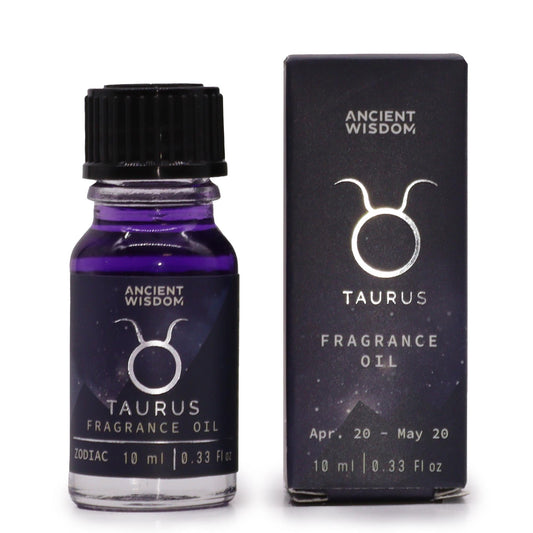 Zodiac Fragrance Oil - TAURUS&nbsp;- Forest Emerald &amp; Patchouli Fragrance is a 10ml bottle of fragrance oil that is designed to represent the Taurus zodiac sign. The oil is dark-coloured with bio glitter inside, which is meant to mimic the twinkling stars of the night sky. The Forest Emerald &amp; Patchouli fragrance is carefully selected to amplify the oil's celestial energy. This fragrance helps Taurus manifest their desires and materialise their ambitions.

10ml bottle of fragrance oil

Dark-coloured