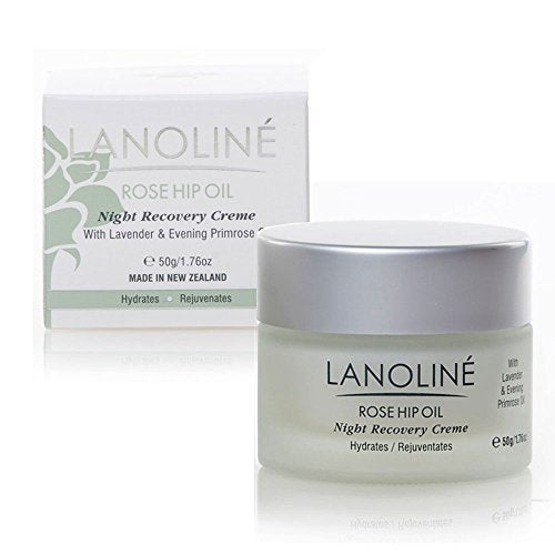 Lanoline Rosehip Oil Night Recovery Creme with Lavender & Evening Primrose Oil 50g