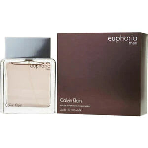 Calvin Klein Euphoria Eau de Toilette For Him 100ml Spray Inspired by the will and freedom to fulfill dreams and seductive masculinity. TOP NOTES: Pepper, Ginger, Raindrop Accord, Sudachi HEART NOTES: Black Basil, Ceder Leaf, Hydrophonic Sage BASE NOTES: Patchouli, Sequoia, Suede, Amber