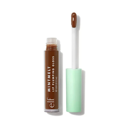 E.L.F Mint Melt Lip Gloss - Chocolate Chip Plump up your pout with this ultra-moisturizing lip gloss, available in 4 luxurious shades. Swipe on the gloss and evenly coat lips with a sheer wash of color and shine, plus a boost of fullness and hydration. The delicious vanilla mint scent will have you coming back for seconds.