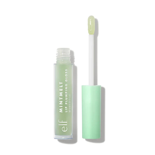 E.L.F Mint Melt Lip Gloss - Hint of Mint Plump up your pout with this ultra-moisturizing lip gloss, available in 4 luxurious shades. Swipe on the gloss and evenly coat lips with a sheer wash of color and shine, plus a boost of fullness and hydration. The delicious vanilla mint scent will have you coming back for seconds.