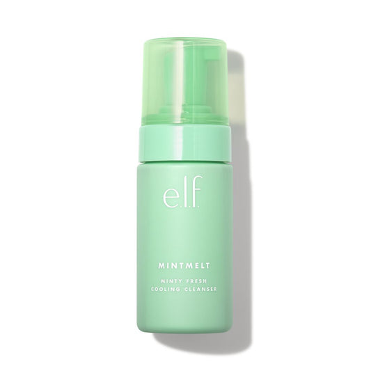 E.L.F Mint Melt Minty Fresh Cooling Facial Cleanser 100ml Gently melt away dirt, and impurities with this gentle foaming cleanser, ideal for daily use and most skin types. The rejuvenating formula gives off a cooling sensation while cleansing the face. Your complexion will feel so (minty) fresh and so clean.