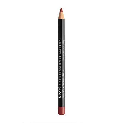 NYX Cosmetics Slim Lip Liner Pencil - SPL844 Deep Red This slim-trim buttery, long-wearing lip liner goes on easy and resists bleeding.