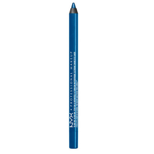 NYX Slide On Glide On Waterproof Eye Pencil - SL14 Sunrise Blue Pucker up and apply the Slide On Eye Pencil for rich, matte color. This waterproof pencil goes on extra smooth with a long-wearing finish.