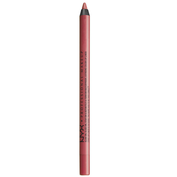 NYX Slide On Glide On Waterproof Lip Pencil - SLLP02 Bedrose Pucker up and apply the Slide On Lip Pencil for rich, matte color. This waterproof pencil goes on extra smooth with a long-wearing finish. Line your lips to prevent pesky feathering, then fill them in to enrich color payoff and longevity.
